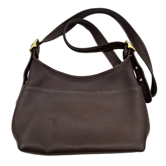 Vintage Coach Janice Leather Shoulder Bag Purse Brown Crossbody Minimalist Chic - Picture 1 of 4